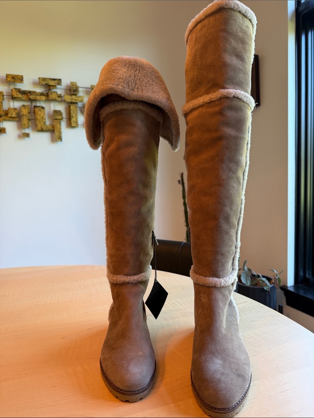 🆕 FRYE Over The Knee Shearling Boots